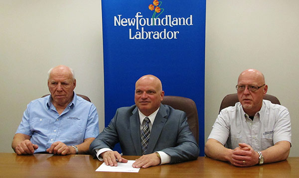 The Honourable Dan Crummell and Bob Ford Sr (left) and Bob Ford Jr (right)