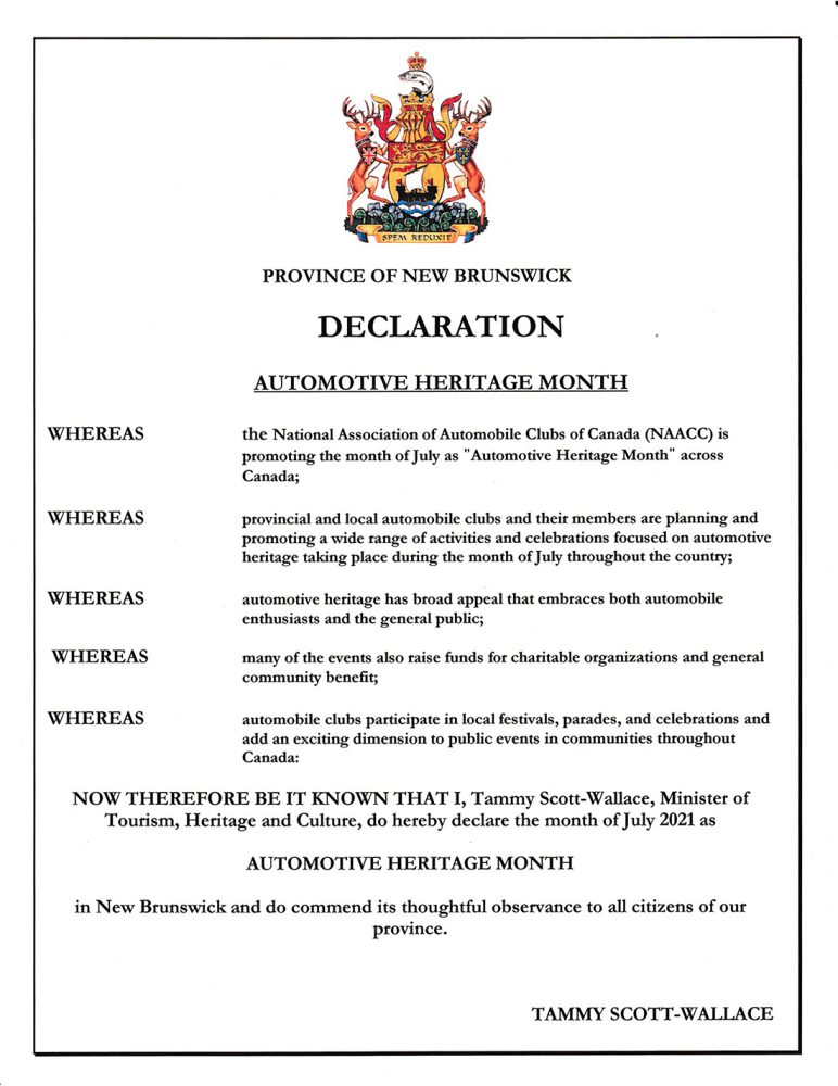 New Brunswick Declaration 2021 The National Association of