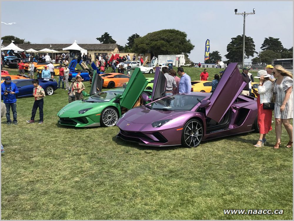 Brand new Lambos with scissor doors